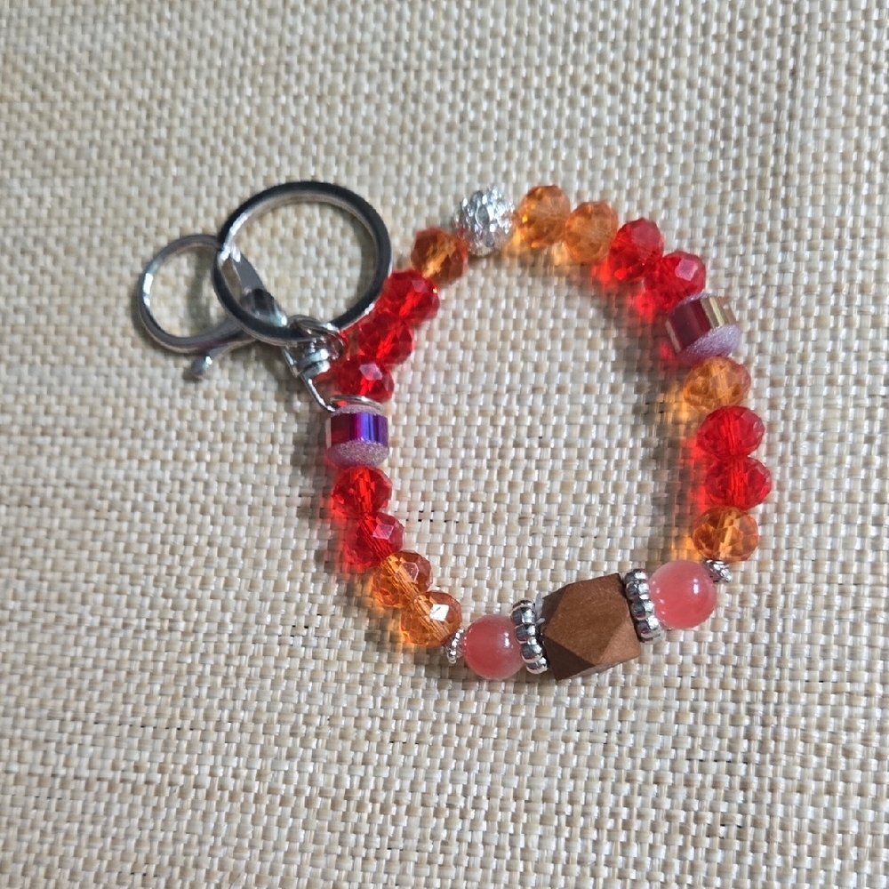 Colorful Beaded KeyChain / Bag Charm - Picture 2 of 2